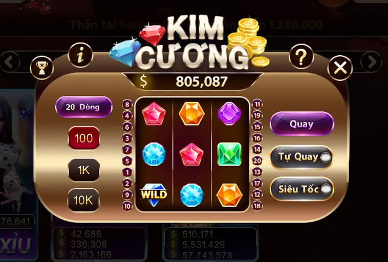 Trò Chơi Nổ Hũ Kim Cương Sunwin Cơ Chế Thưởng Lớn Hấp Dẫn Người Chơi